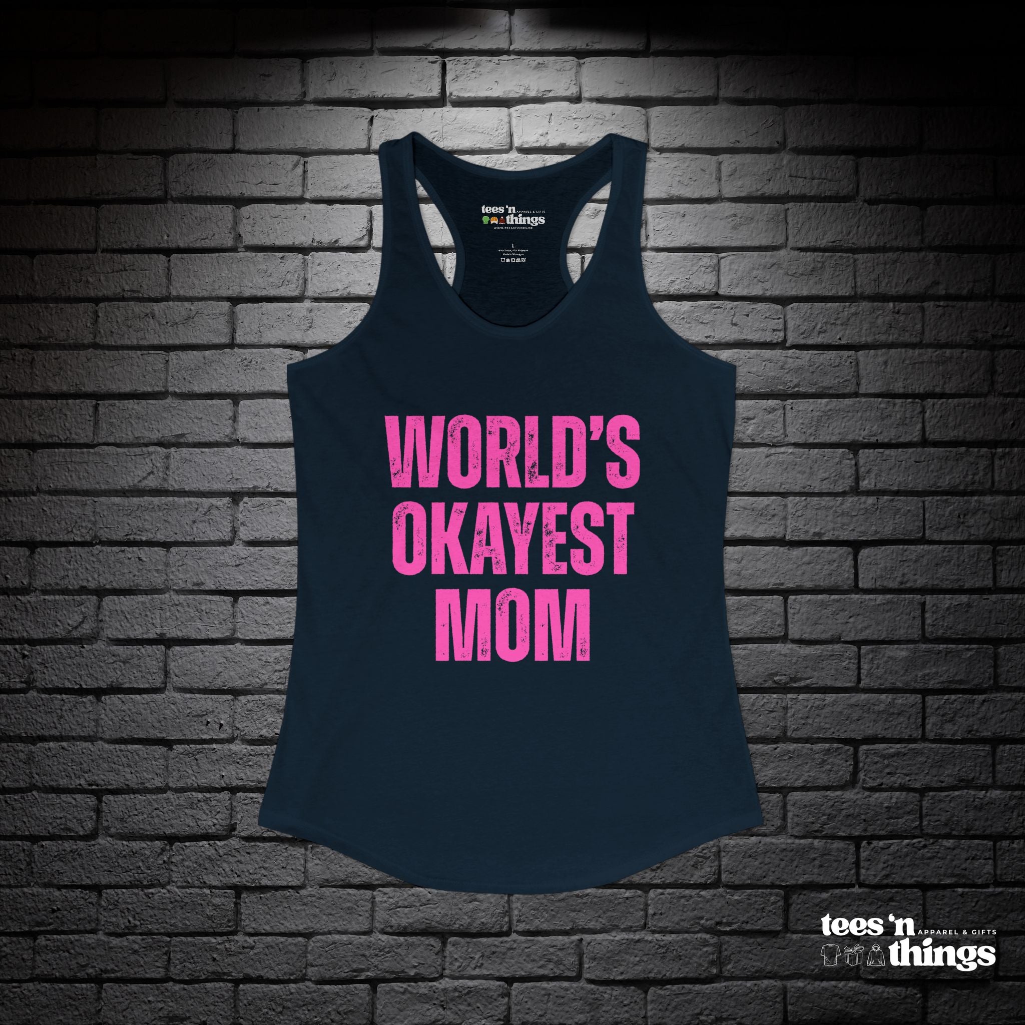 "World's Okayest Mom" Tank