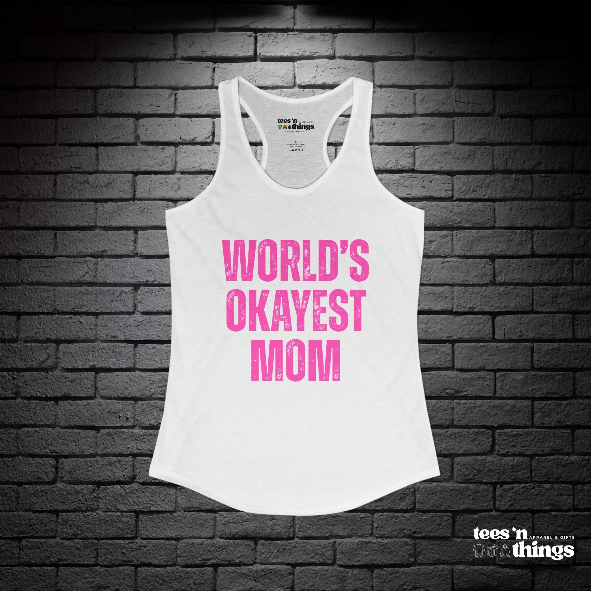 "World's Okayest Mom" Tank