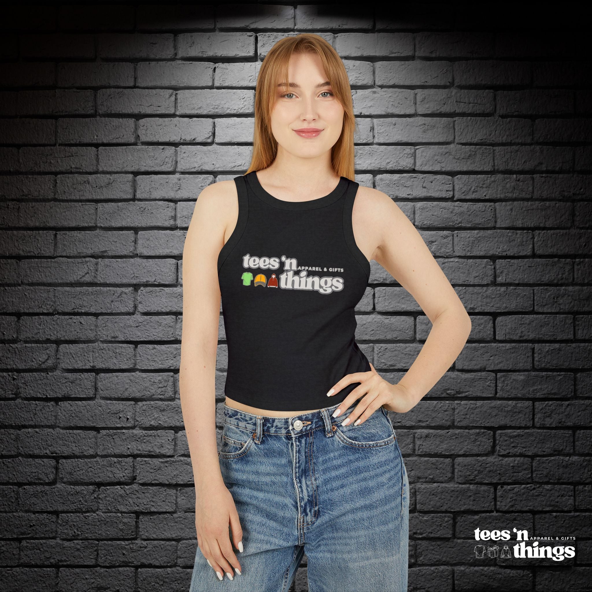 Women's Micro Rib Racer Tank Top