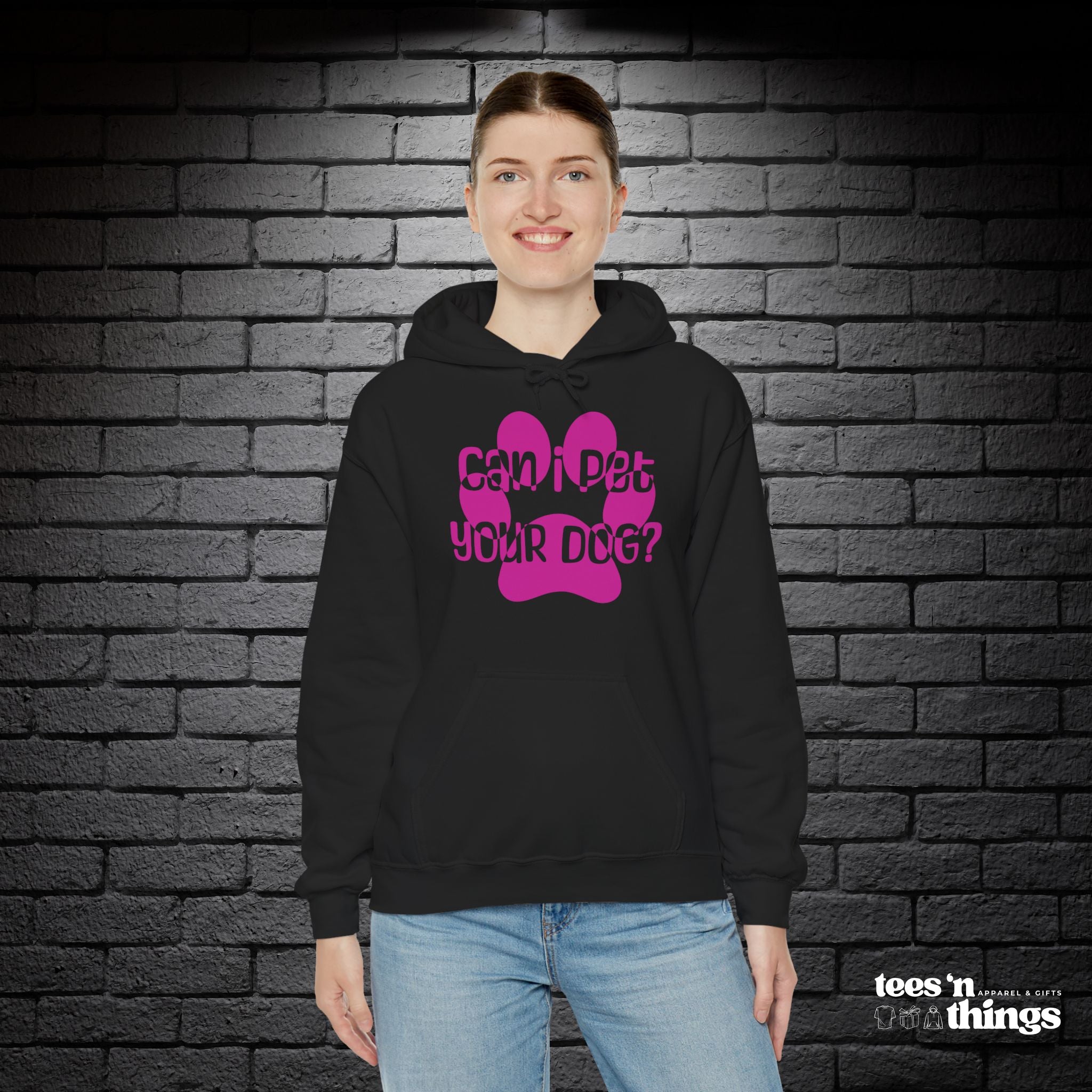 "Can I Pet Your Dog" - Pink - Hoodie