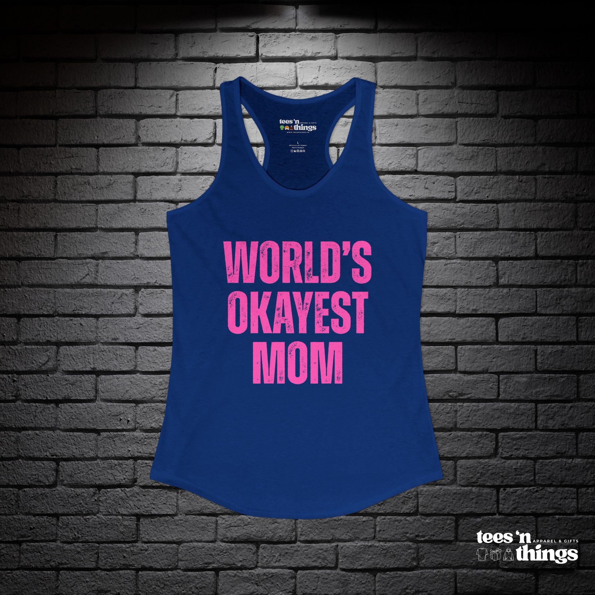 "World's Okayest Mom" Tank