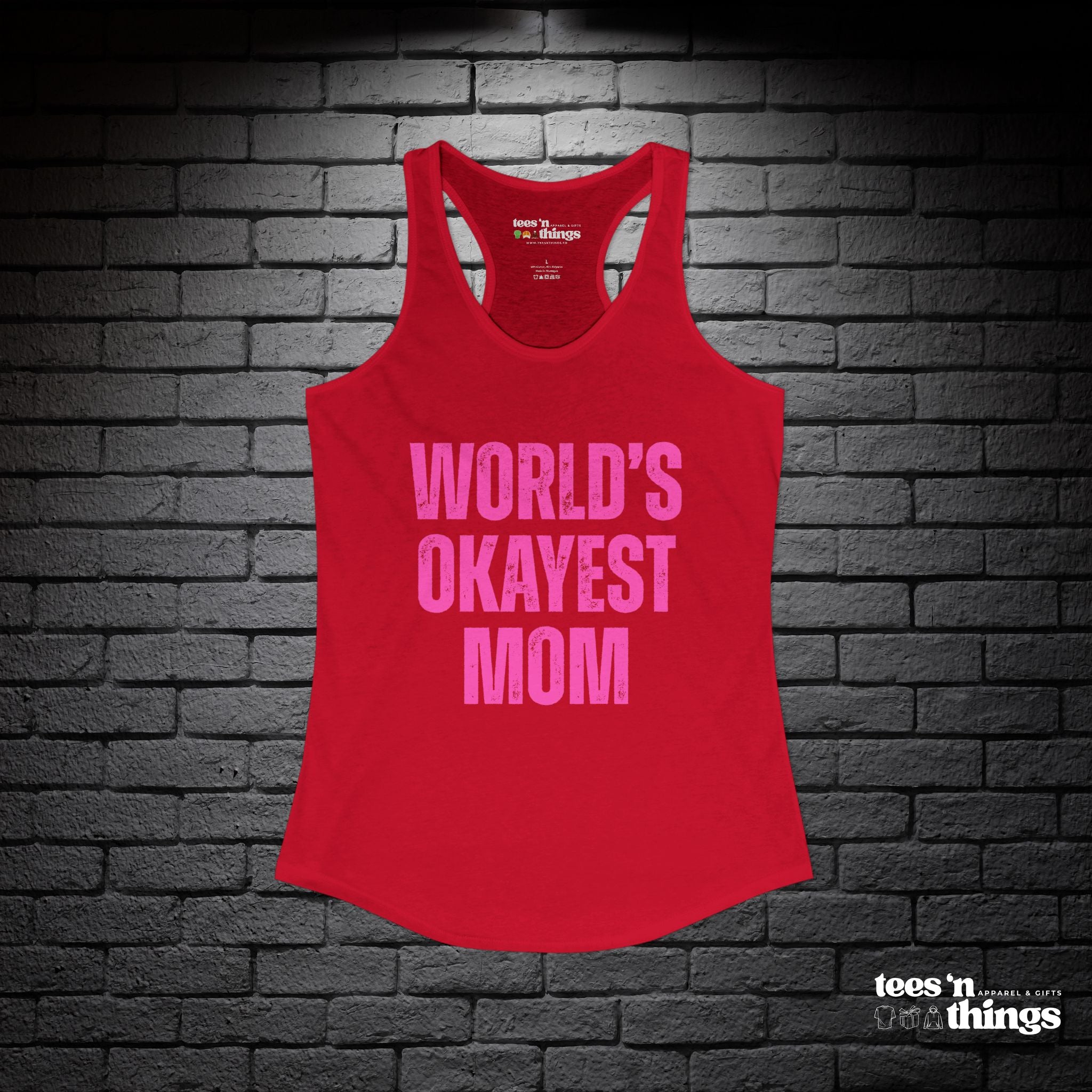 "World's Okayest Mom" Tank