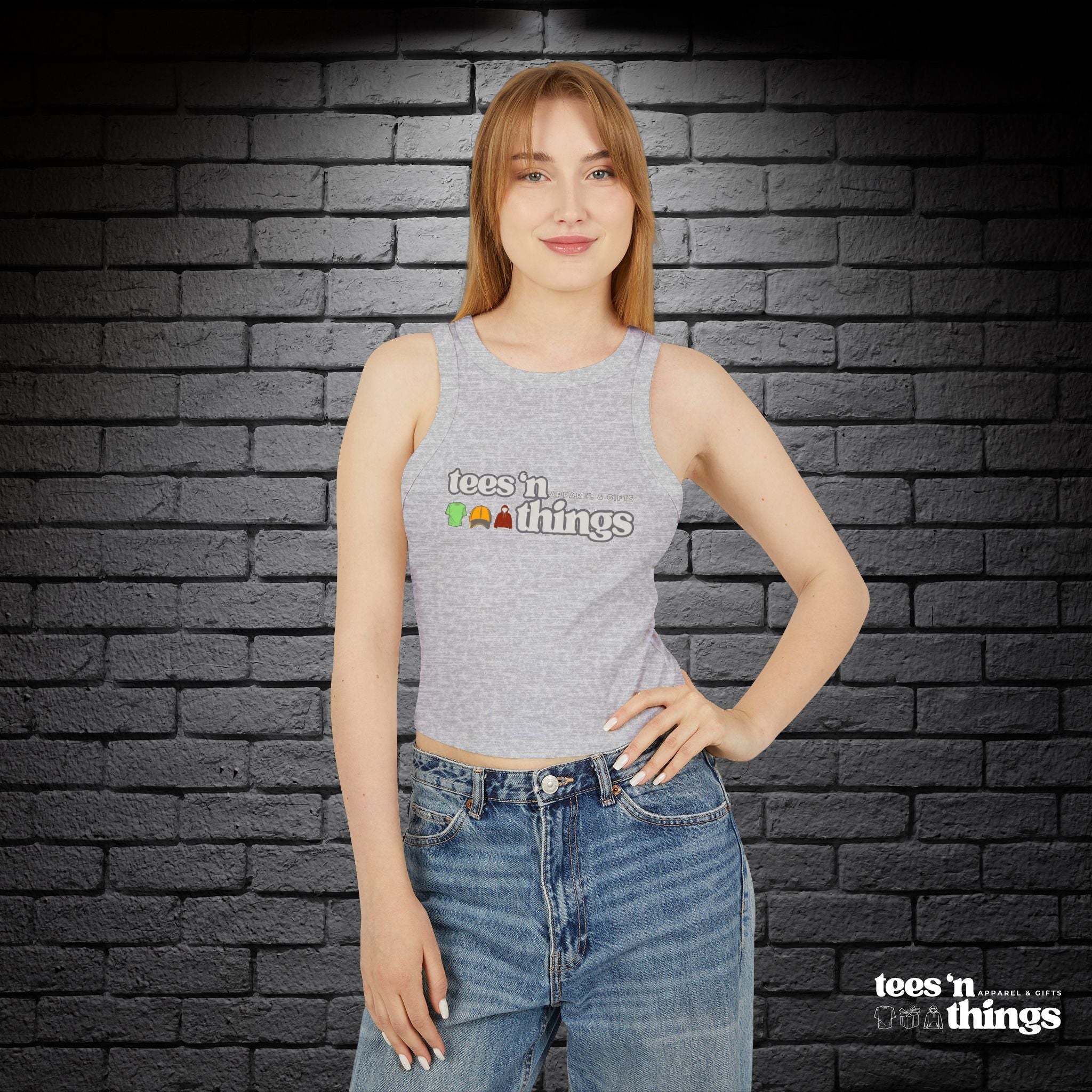 Women's Micro Rib Racer Tank Top
