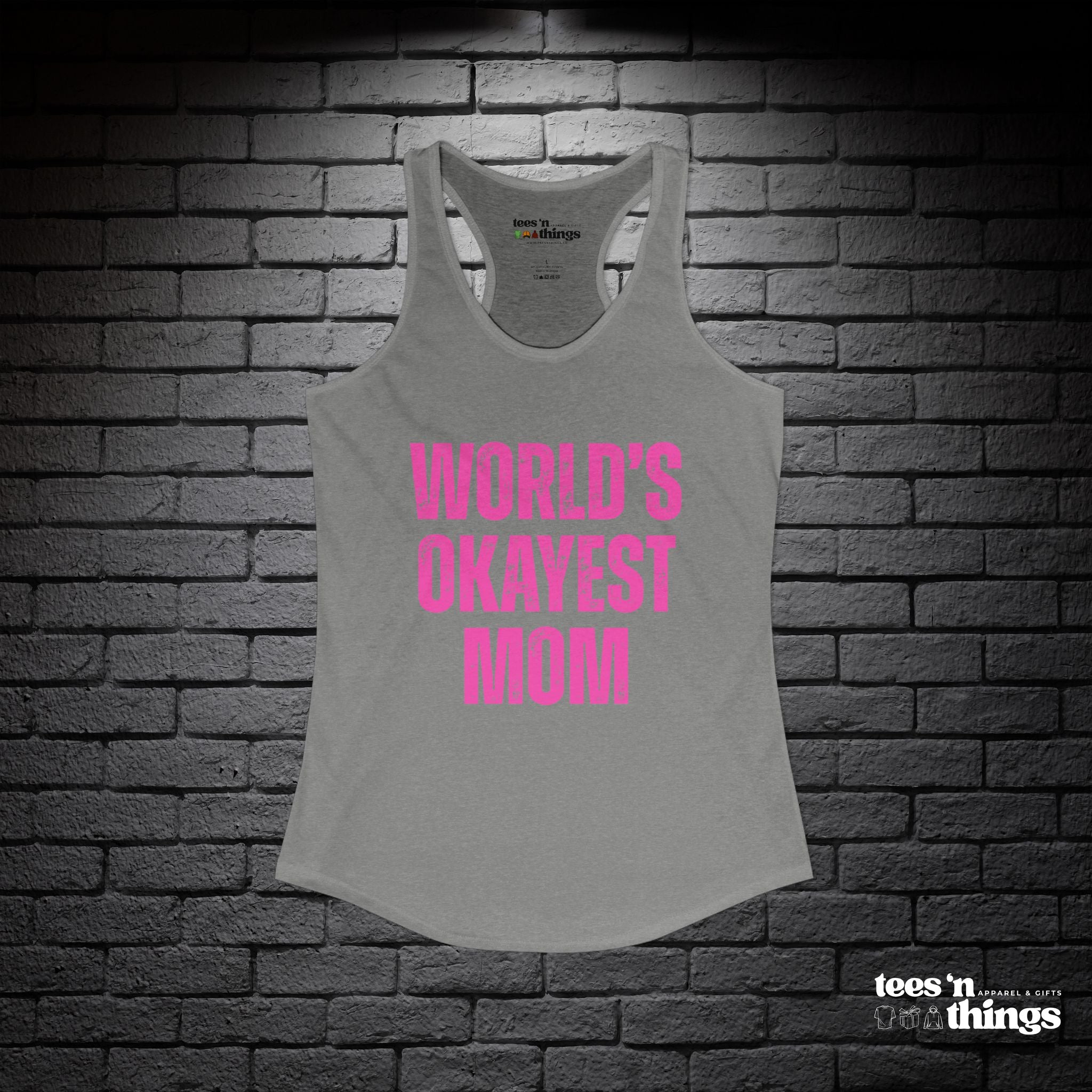"World's Okayest Mom" Tank