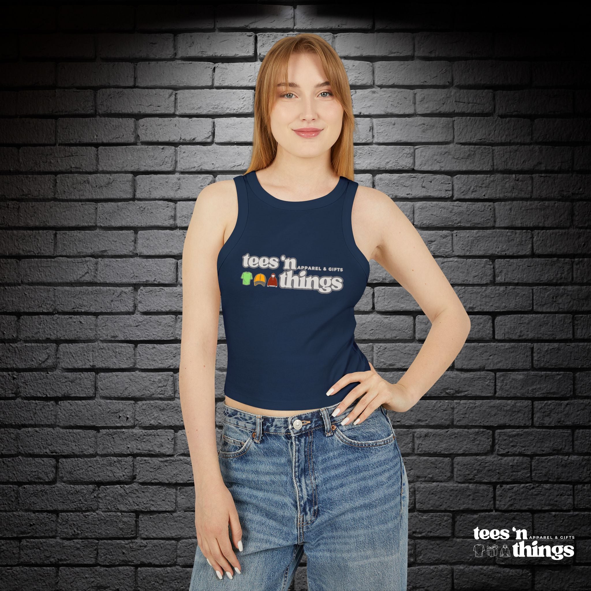 Women's Micro Rib Racer Tank Top