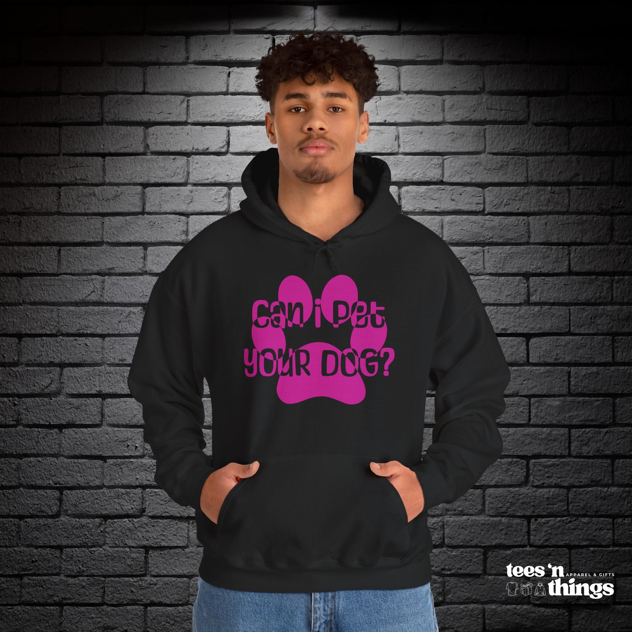 "Can I Pet Your Dog" - Pink - Hoodie